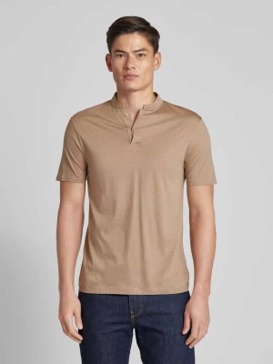 Zdjęcie produktu Koszulka polo w jednolitym kolorze model ‘Louis’ drykorn