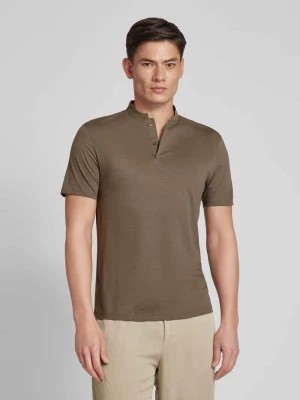 Zdjęcie produktu Koszulka polo w jednolitym kolorze model ‘Louis’ drykorn