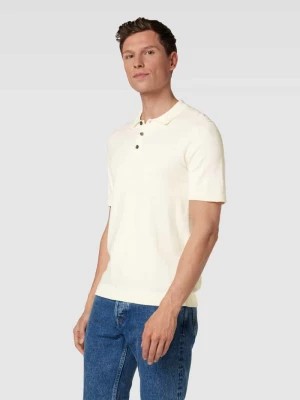 Zdjęcie produktu Koszulka polo z dodatkiem wiskozy i kołnierzykiem polo model ‘EMIL’ Jack & Jones Premium