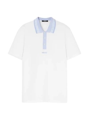 Zdjęcie produktu Koszulka Polo z nadrukiem Barocco Biała Versace