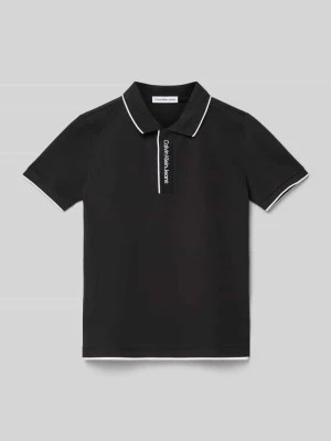 Zdjęcie produktu Koszulka polo z wyhaftowanym logo model ‘INTARSIA’ Calvin Klein Jeans