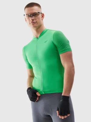 Zdjęcie produktu Koszulka rowerowa rozpinana męska - zielona 4F