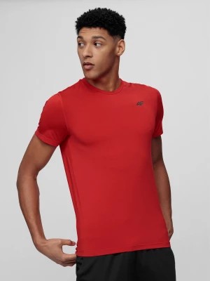Zdjęcie produktu Koszulka treningowa regular szybkochnąca męska - czerwona 4F