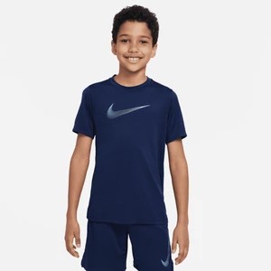 Zdjęcie produktu Koszulka treningowa z krótkim rękawem dla dużych dzieci (chłopców) Nike Dri-FIT - Niebieski