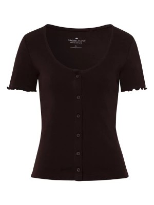 Zdjęcie produktu Cross Jeans Koszulka w kolorze ciemnobrązowym rozmiar: XL