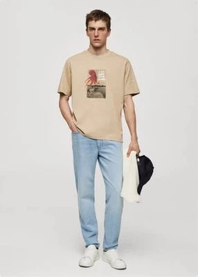 Zdjęcie produktu Koszulka z 100% bawełny z nadrukiem mango man