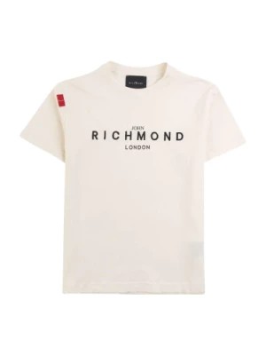 Zdjęcie produktu Koszulka z kontrastowym logo dla dzieci John Richmond