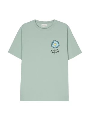 Zdjęcie produktu Koszulka z kwiatowym nadrukiem i logo Maison Kitsuné