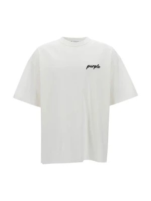 Zdjęcie produktu Koszulka z Logo i Polo w Białym Kolorze Purple Brand