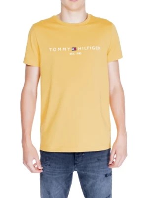 Zdjęcie produktu Koszulka z Logo Męska Bawełna Kolekcja Tommy Hilfiger