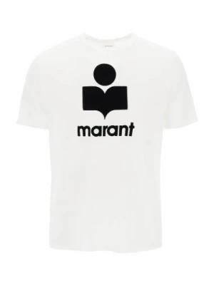 Zdjęcie produktu Koszulka z nadrukiem flocked logo Isabel Marant
