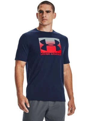 Zdjęcie produktu Koszulka z nadrukiem męska UNDER ARMOUR BOXED SPORTSTYLE SS - granatowa