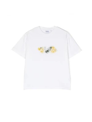 Zdjęcie produktu Koszulki i Pola z Malarskim Nadrukiem Logo Aspesi