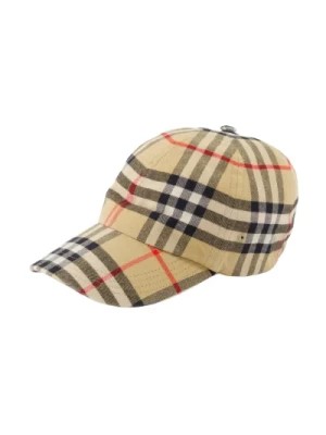 Zdjęcie produktu Kraciasta Czapka Snapback Styl Vintage Burberry