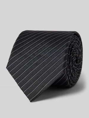 Zdjęcie produktu Krawat jedwabny o kroju slim fit z fakturowanym wzorem CK Calvin Klein