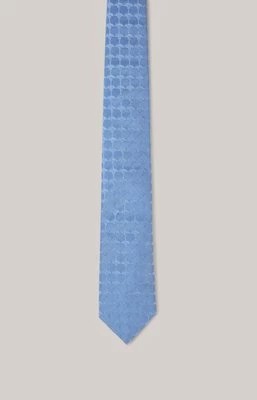 Zdjęcie produktu Krawat jedwabny w kolorze jasnoniebieskim we wzór Joop