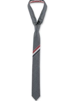 Zdjęcie produktu Krawat z wełnianego sztruksu z paskami RWB Thom Browne