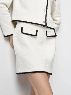 Zdjęcie produktu Kremowa bawełniana spódniczka mini OCHNIK