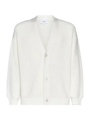 Zdjęcie produktu Kremowy Biały Sweter z Wzorem Lardini