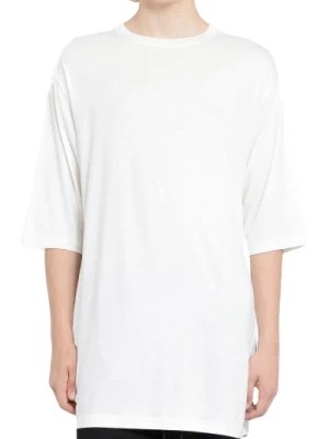 Zdjęcie produktu Kremowy T-shirt Oversize z Modalu i Bawełny Thom Krom