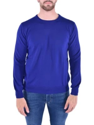 Zdjęcie produktu Królewski Niebieski Sweter z Okrągłym Dekoltem Kangra