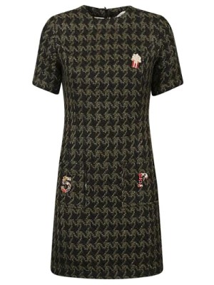 Zdjęcie produktu Krótka sukienka z mieszanki wełny w kratkę 5Progress