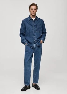 Zdjęcie produktu Krótkie jeansy relaxed fit mango man