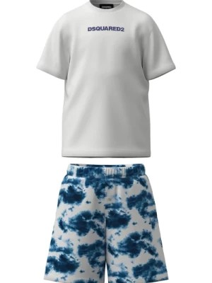 Zdjęcie produktu Krótkie piżamy z efektem tie-dye Dsquared2