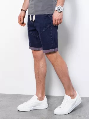 Zdjęcie produktu Krótkie spodenki męskie jeansowe - fioletowy V5 W361
 -                                    L