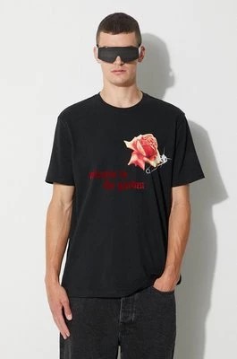 Zdjęcie produktu KSUBI t-shirt bawełniany kolor czarny z nadrukiem