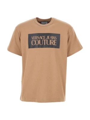 Zdjęcie produktu Kultowy T-Shirt z Bawełny - Versace Jeans Versace Jeans Couture