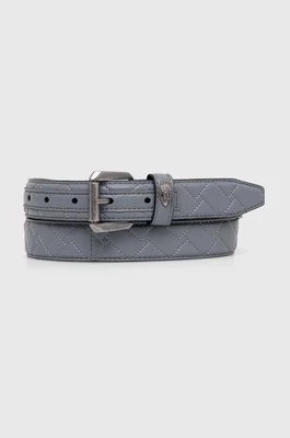 Zdjęcie produktu Kurt Geiger London pasek skórzany KENSINGTON 30 BELT damski kolor szary 760221109