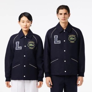 Zdjęcie produktu Kurtka Lacoste Premium z wełny Varsity z naszywką