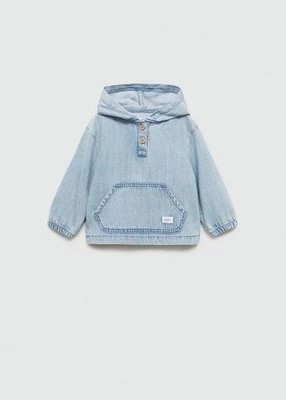 Zdjęcie produktu Kurtka z denimu z kieszenią kangurką MANGO BABY