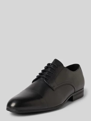 Zdjęcie produktu Buty derby skórzane z ozdobnym szwem model ‘CAP TOE’ CK Calvin Klein