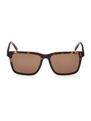 Zdjęcie produktu Kwadratowe polaryzowane okulary przeciwsłoneczne brązowy Havana Timberland