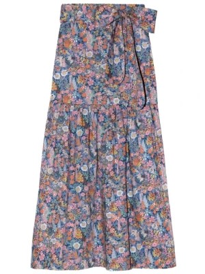 Zdjęcie produktu Kwiatowa spódnica o wiązaniu z elastycznym pasem Apof