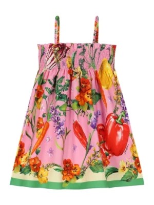 Zdjęcie produktu Kwiatowa Sukienka z Kwadratowym Dekoltem Dolce & Gabbana