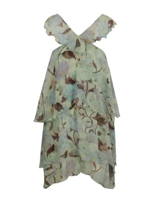 Zdjęcie produktu Kwiatowy Mini Sukienka z Falbankami Stella McCartney
