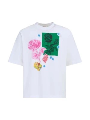 Zdjęcie produktu Kwiatowy T-shirt z bawełny Marni