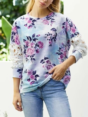 Zdjęcie produktu LA Angels Bluza w kolorze błękitno-fioletowym rozmiar: S