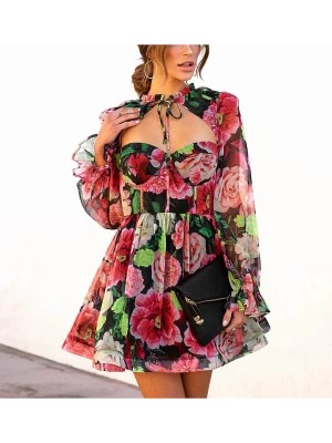 Zdjęcie produktu LA Angels Sukienka w kolorze czarno-różowym rozmiar: M