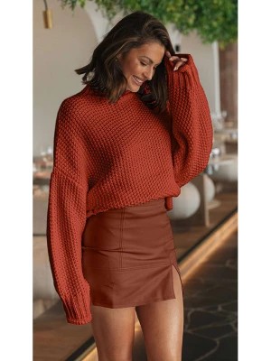 Zdjęcie produktu LA Angels Sweter w kolorze czerwonobrązowym rozmiar: S