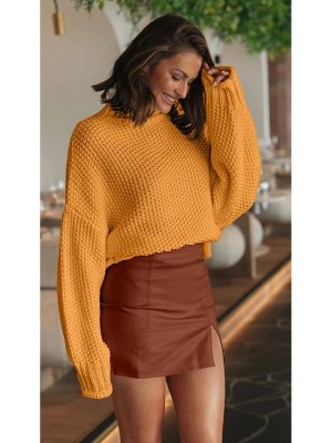 Zdjęcie produktu LA Angels Sweter w kolorze musztardowym rozmiar: S