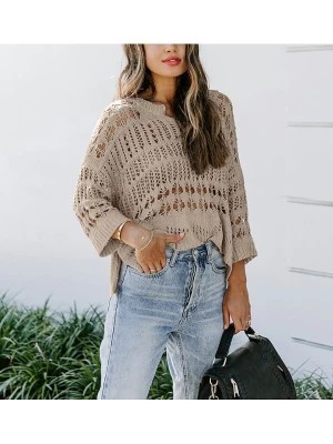 Zdjęcie produktu LA Angels Sweter w kolorze szarobrązowym rozmiar: L
