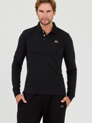 Zdjęcie produktu LA MARTINA Czarny longlevee polo Piquet Stretch