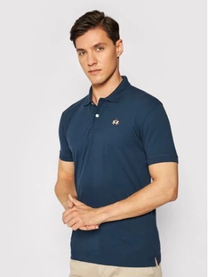 Zdjęcie produktu La Martina Polo Piquet CCMP02 PK001 Granatowy Slim Fit