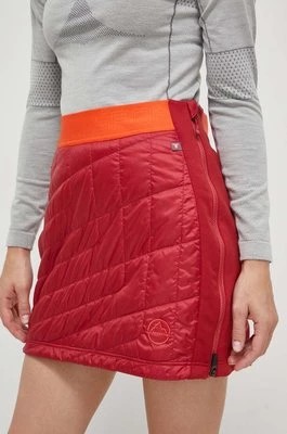 Zdjęcie produktu La Sportiva spódnica sportowa Warm Up Primaloft kolor czerwony mini prosta