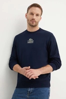 Zdjęcie produktu Lacoste bluza bawełniana męska kolor granatowy z nadrukiem
