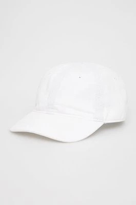 Zdjęcie produktu Lacoste czapka bawełniana dziecięca RK3106 kolor biały z aplikacją